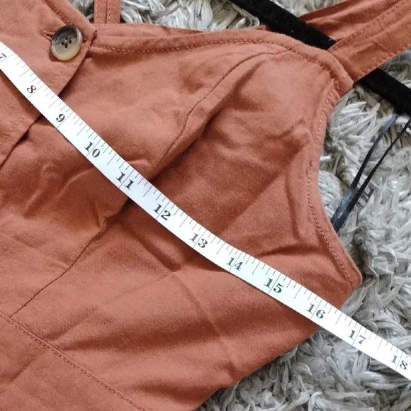 a.n.a Orange Tiered Midi Sundress with Spaghetti Straps - Picture 7 of 9